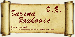 Darina Rauković vizit kartica